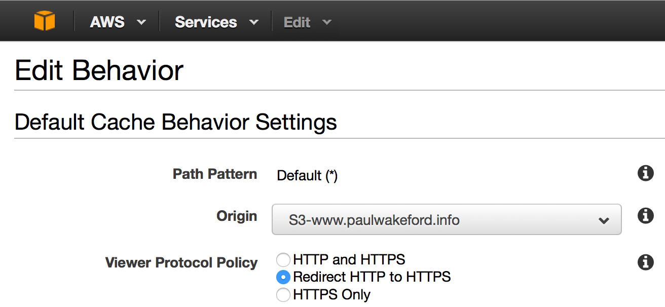 Enable SSL redirection